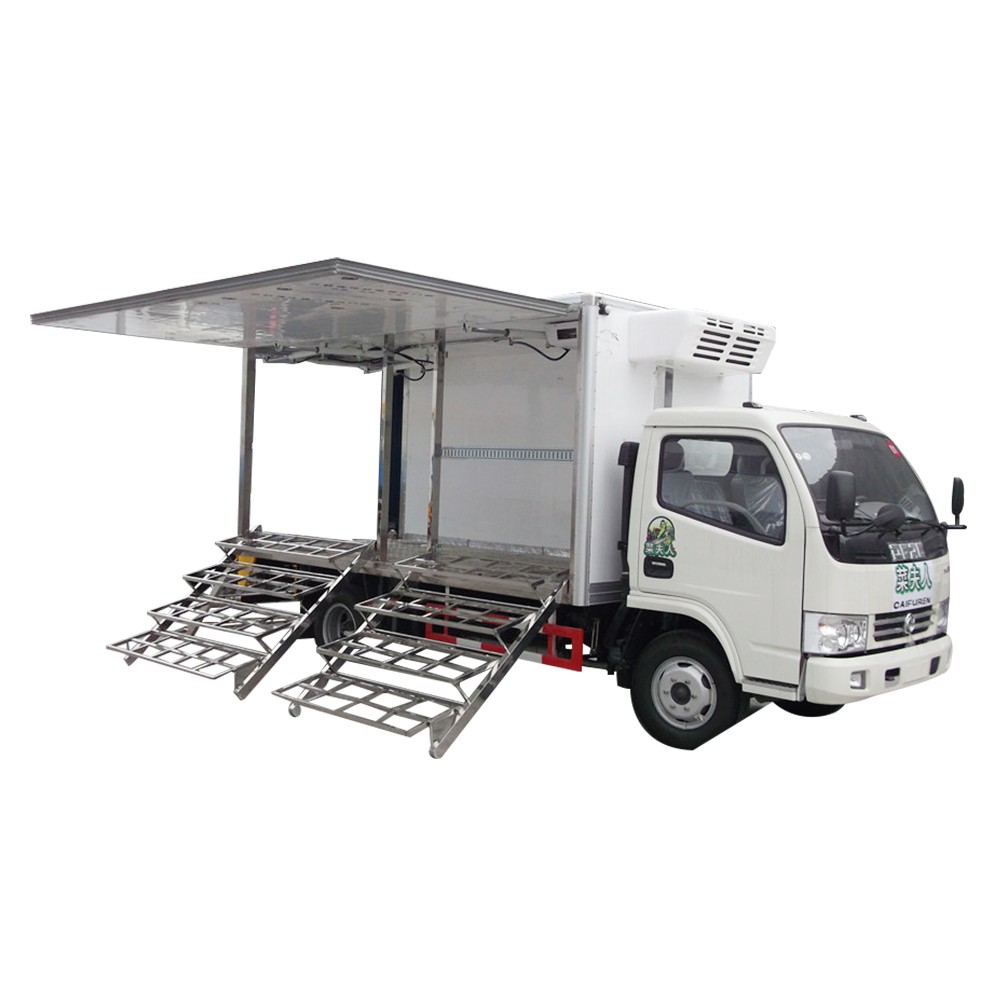 Dongfeng Vegetable Freezer Didinginkan Trruck